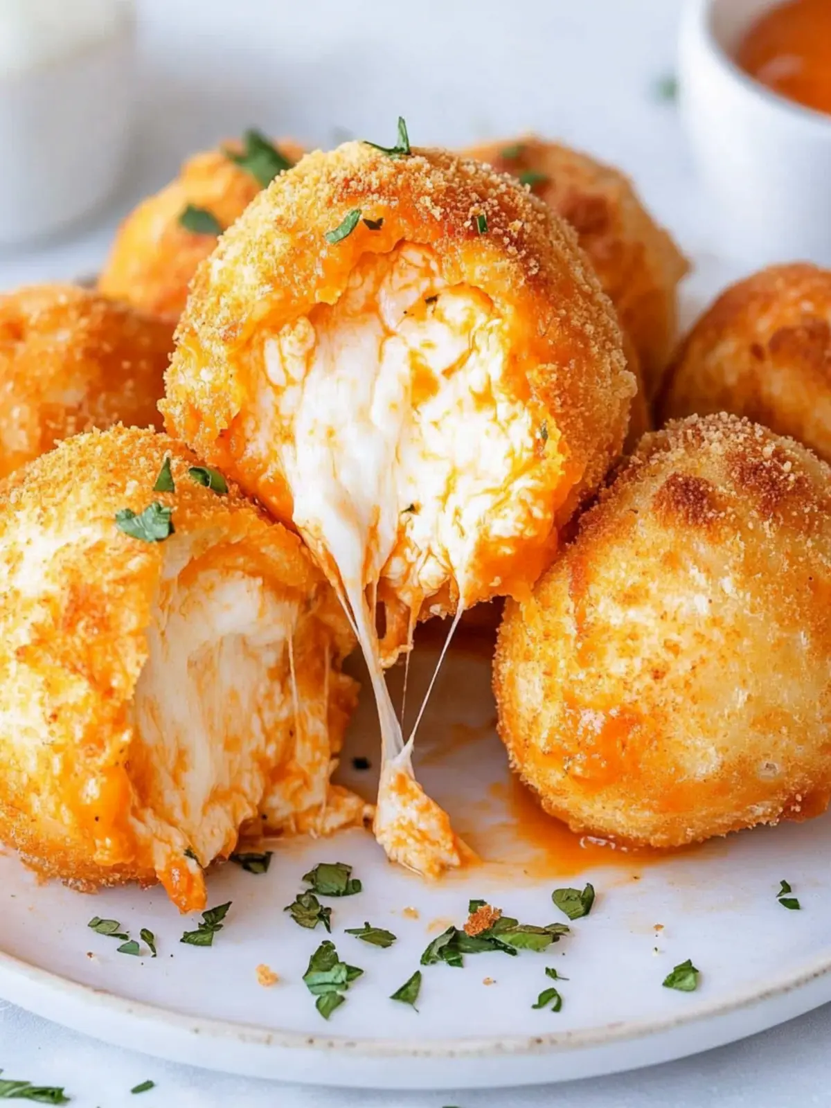 Buffalo Chicken Mozzarella Bombs: A Cheesy Game-Day Favorite 5 Buffalo Chicken Mozzarella Bombs