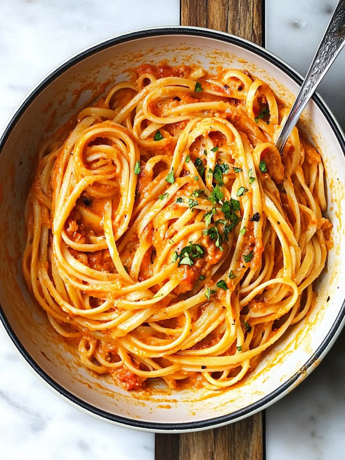 Linguine with Creamy 'Nduja Tomato Sauce for a Spicy Escape 3 Linguine with Creamy 'Nduja Tomato Sauce