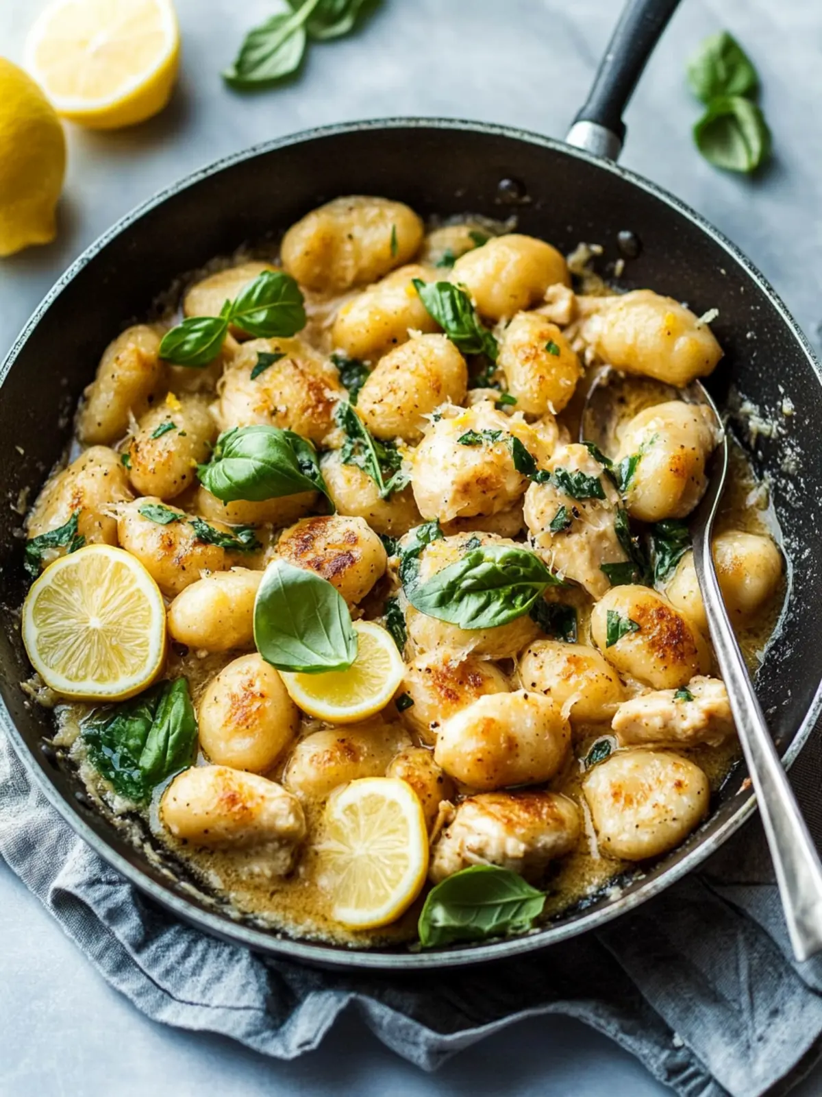 One Pan Lemon Chicken Gnocchi: Quick Comfort Food Delight 4 One Pan Lemon Chicken Gnocchi