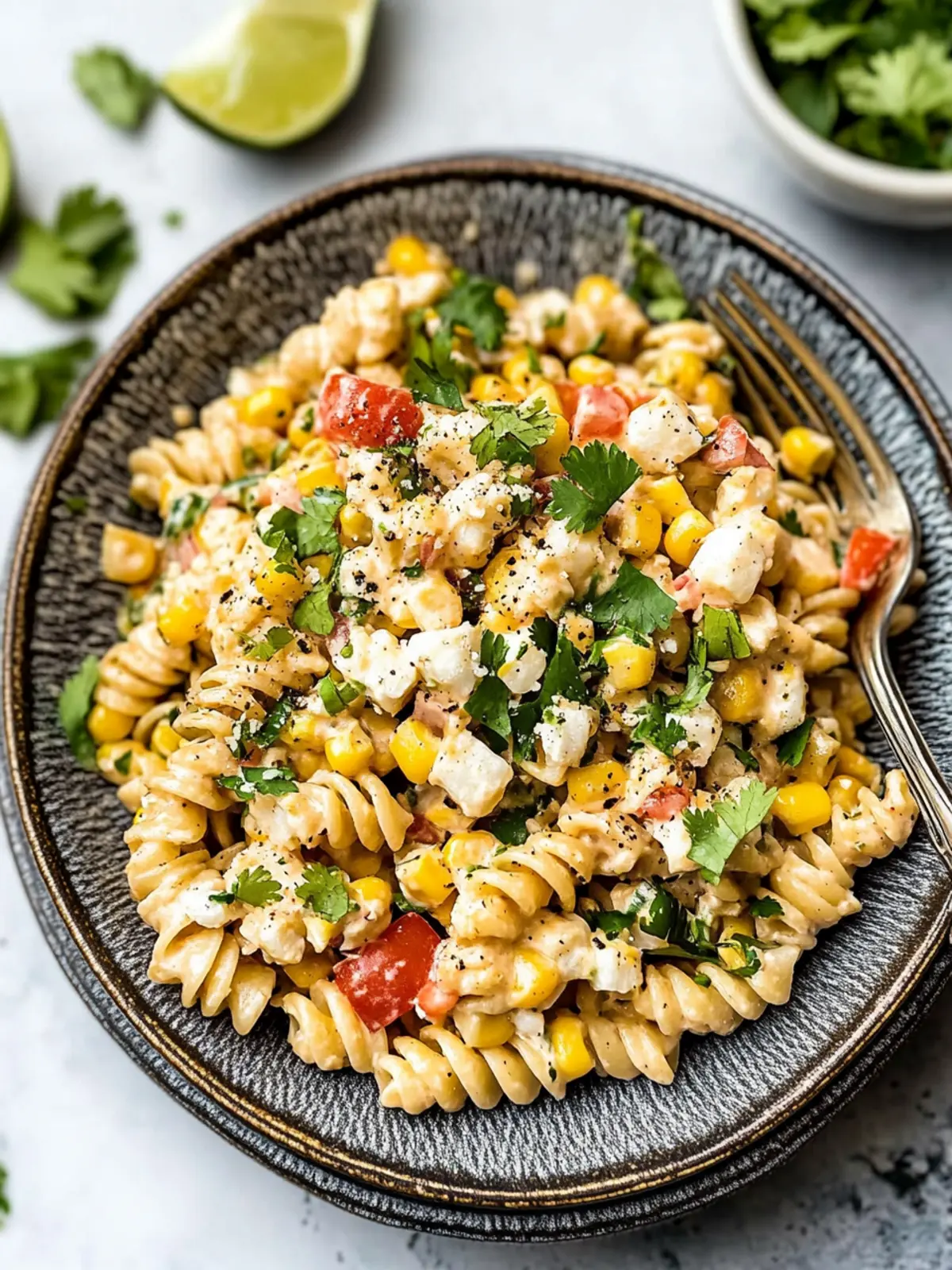 Mexican Street Corn Pasta Salad that's Bursting with Flavor 5 Mexican Street Corn Pasta Salad
