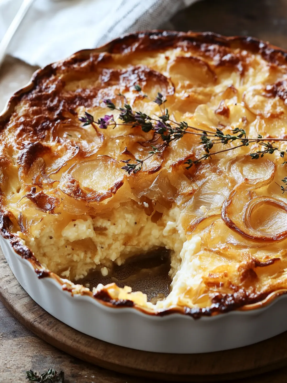 Caramelized Onion and Gruyère Cottage Cheese Bake Heaven 2 Caramelized Onion and Gruyère Cottage Cheese Bake
