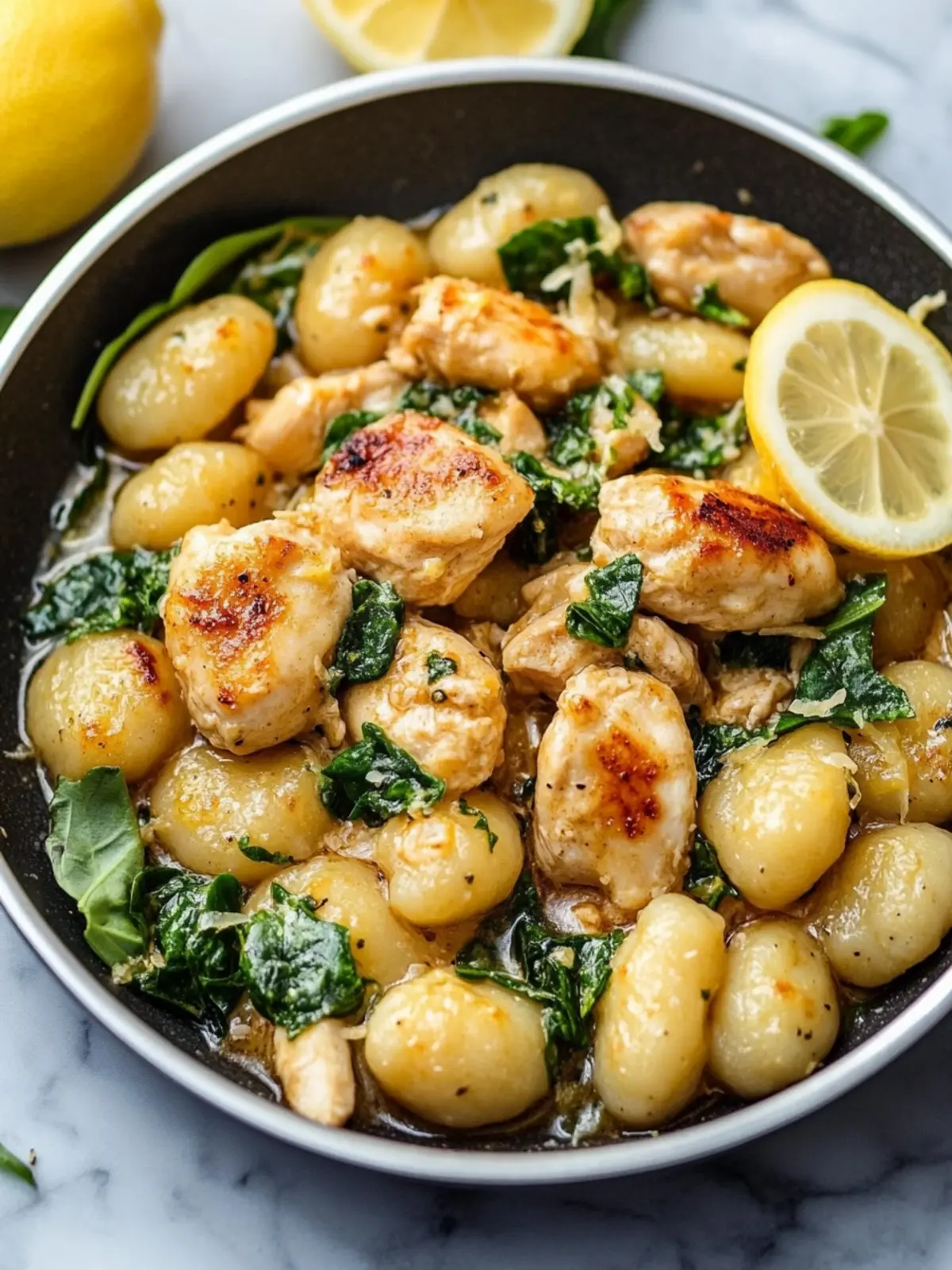 One Pan Lemon Chicken Gnocchi: Quick Comfort Food Delight 3 One Pan Lemon Chicken Gnocchi