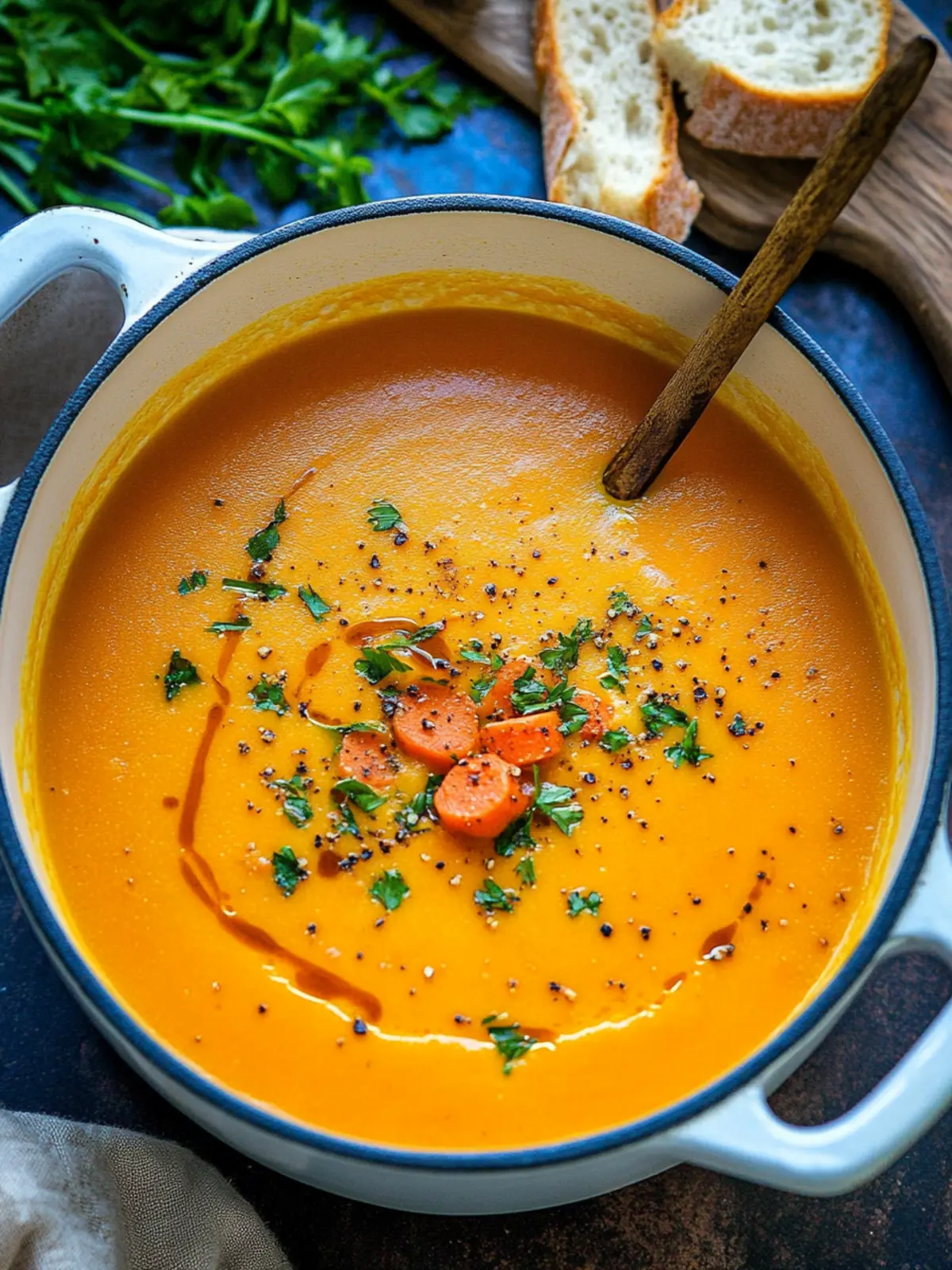 Dreamy Carrot Soup That's Creamy, Healthy, and So Easy! 2 Carrot Soup