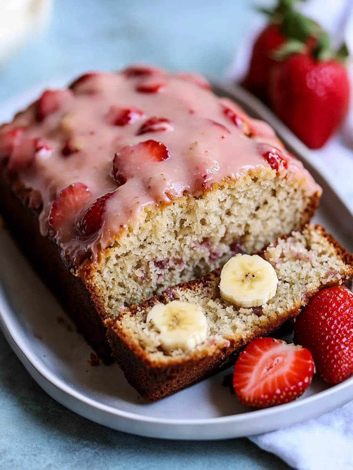 Strawberry Banana Bread