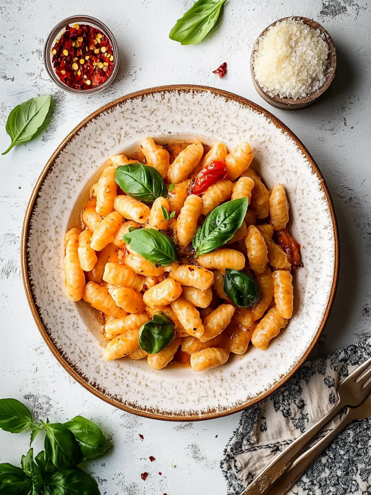 Spice Up Dinner with Creamy Basil & Calabrian Chili Cavatelli 2 Creamy Basil & Calabrian Chili Cavatelli