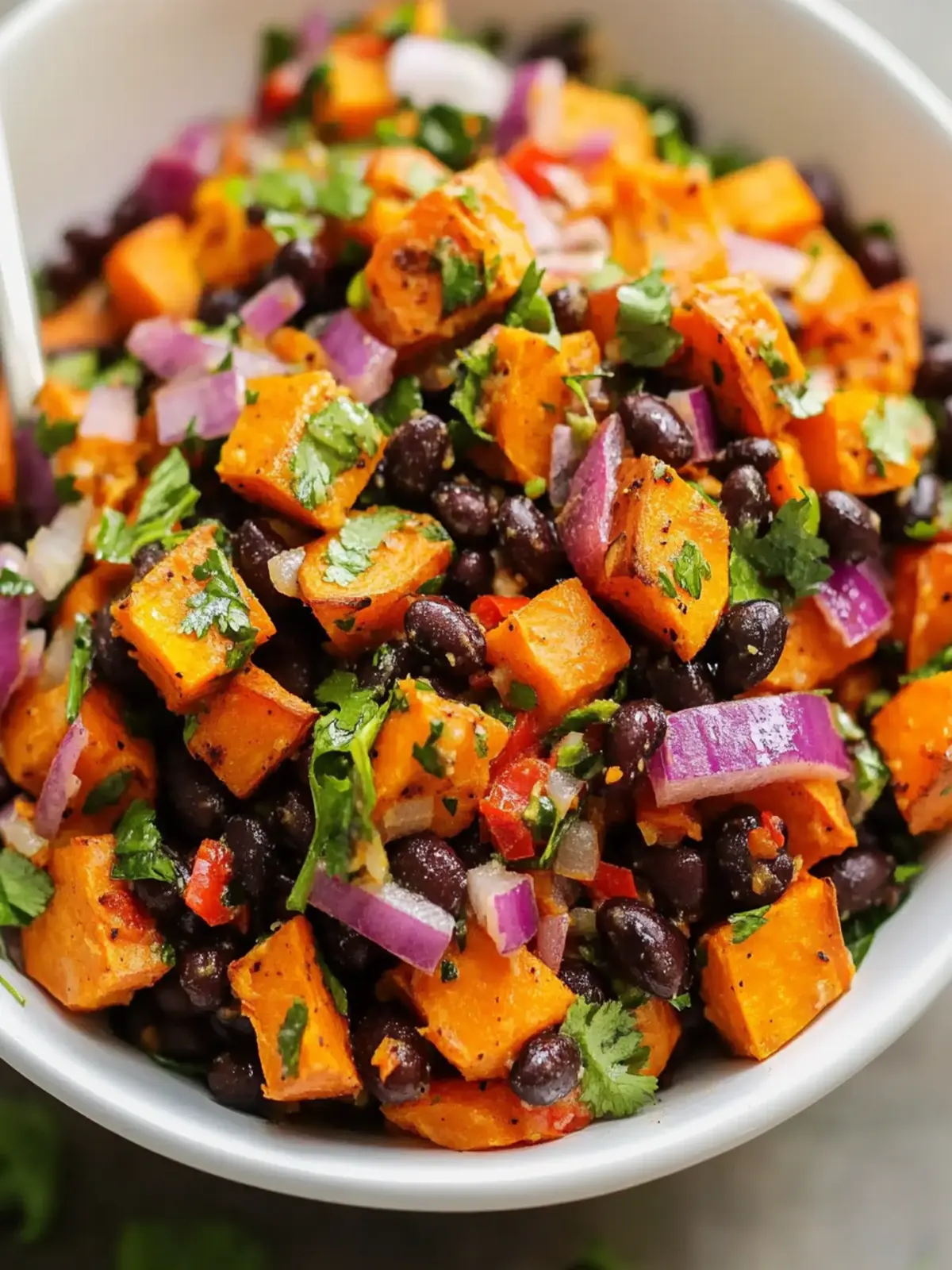 Roasted Sweet Potato Black Bean Salad Bliss in Every Bite 4 Roasted Sweet Potato Black Bean Salad