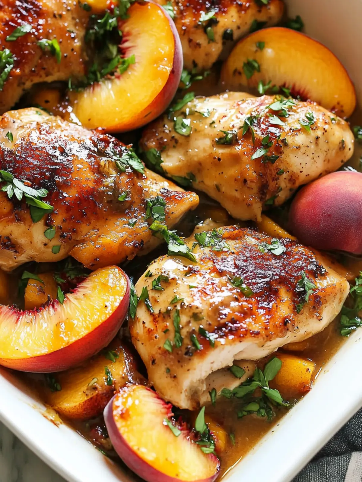 Juicy Chicken with Peaches: A Sweet Summer Delight 2 Chicken with Peaches