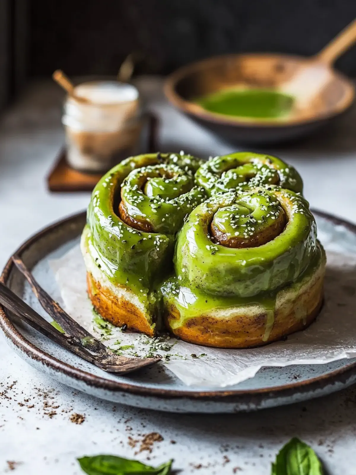 Heavenly Cinnamon Rolls with a Matcha Glaze to Savor 5 Cinnamon Rolls with a Matcha Glaze