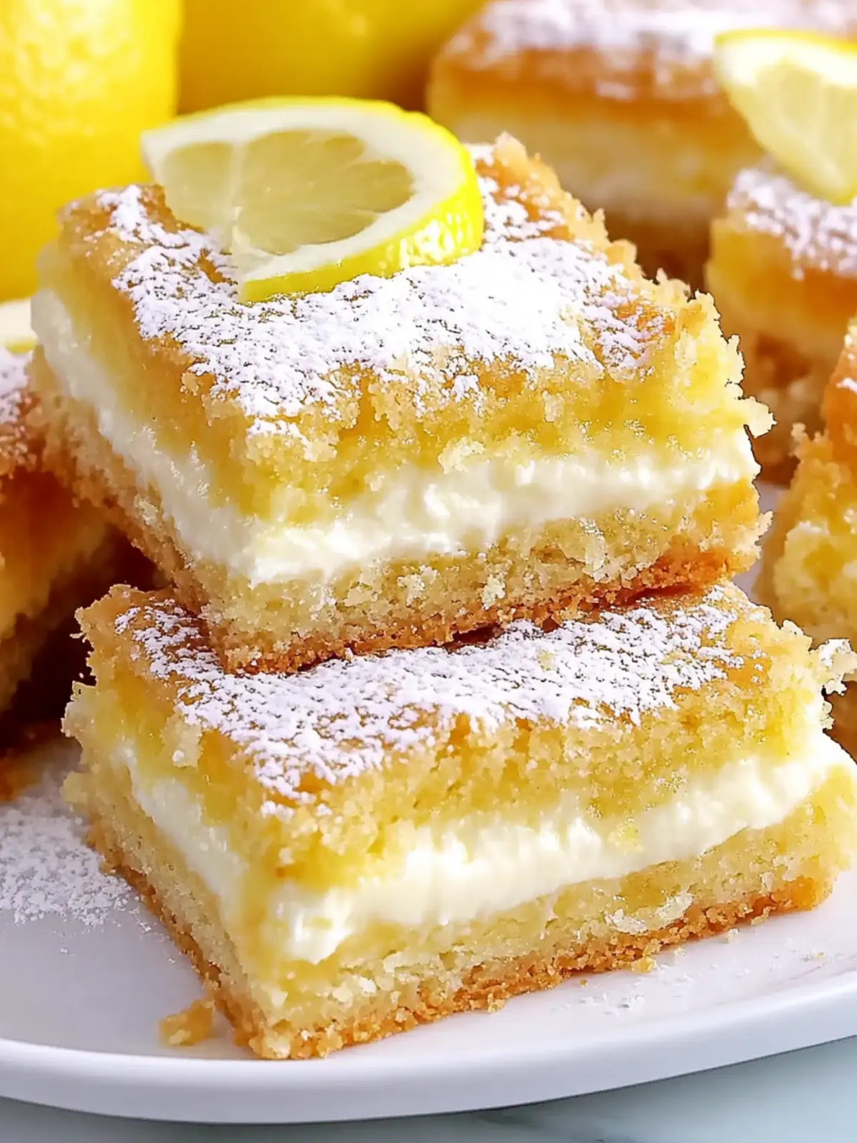 Zesty Lemon Cream Cheese Bars for Ultimate Refreshing Bliss 3 Lemon Cream Cheese Bars