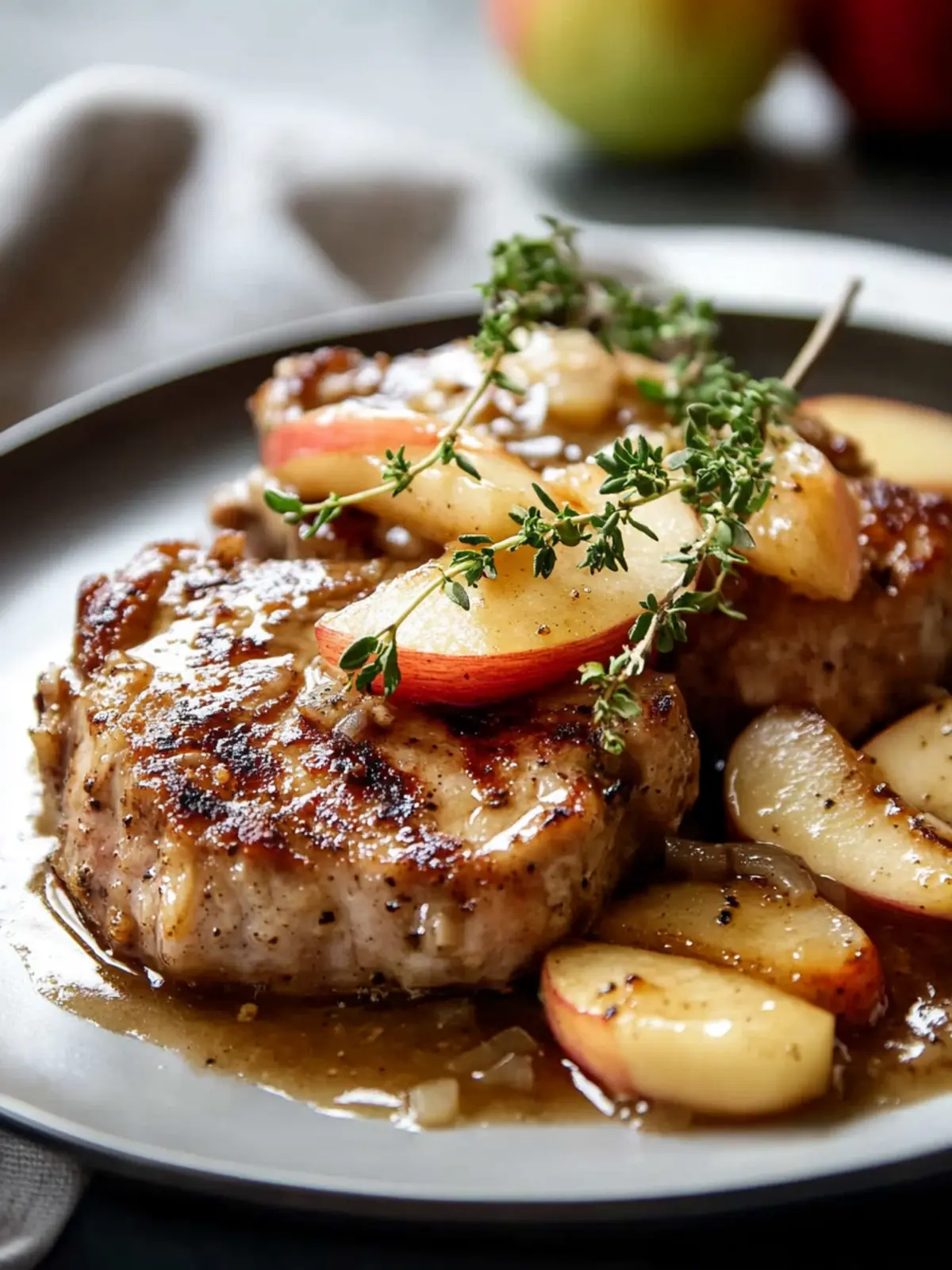 Slow Cooker Pork Chops with Apples