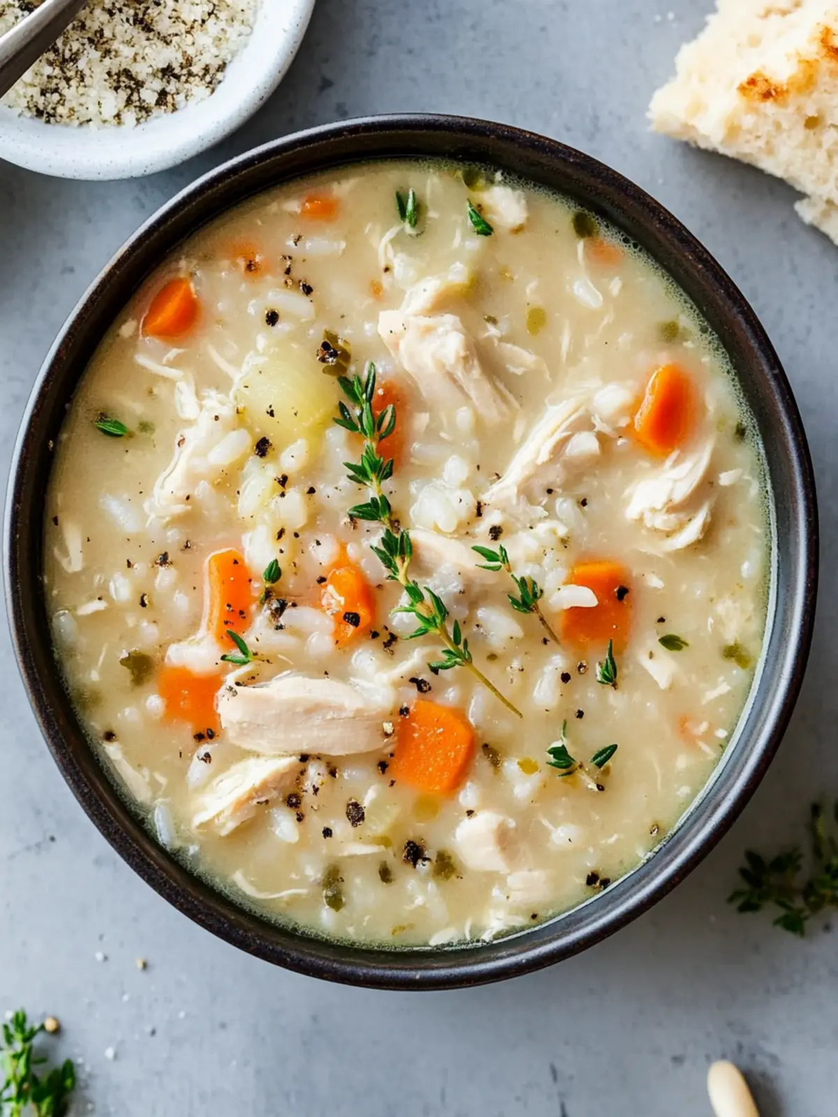 Comforting Creamy Chicken and Rice Soup That Hits the Spot 3 Creamy Chicken and Rice Soup