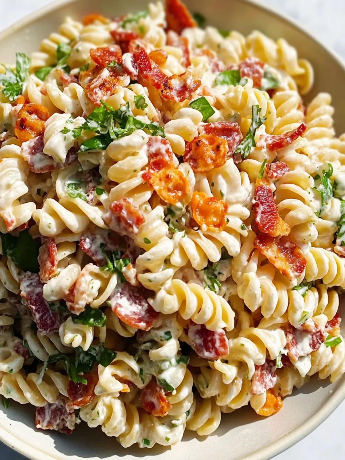 Bacon Ranch Pasta Salad: A Must-Try Party Favorite! 5 Bacon Ranch Pasta Salad