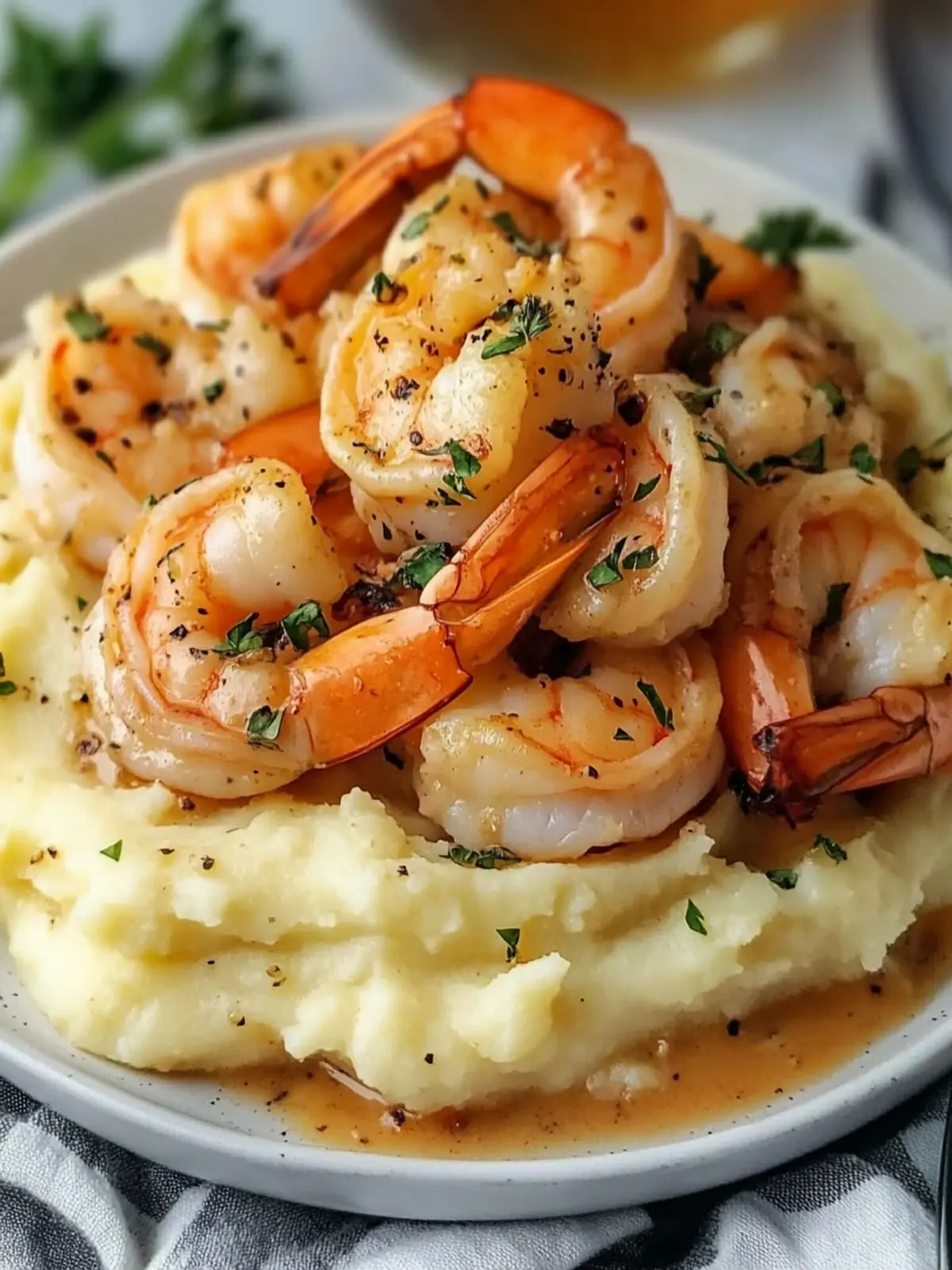 Creamy Garlic Shrimp Over Mashed Potatoes: A Comfort Food Delight 4 Creamy Garlic Shrimp Over Mashed Potatoes