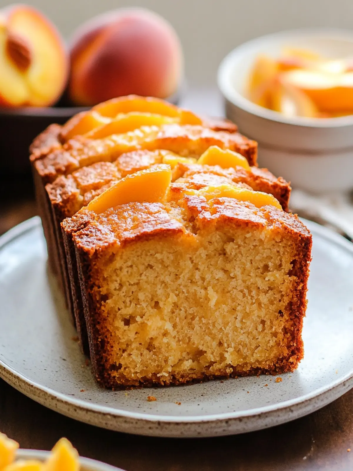 Southern Peach Bread that's Soft, Moist & Irresistible Always 3 Southern Peach Bread