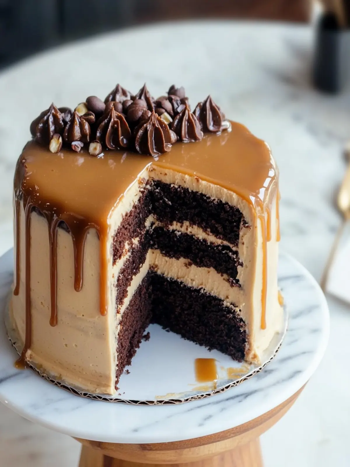 Irresistible Salted Caramel Chocolate Espresso Cake Recipe 2 Salted Caramel Chocolate Espresso Cake