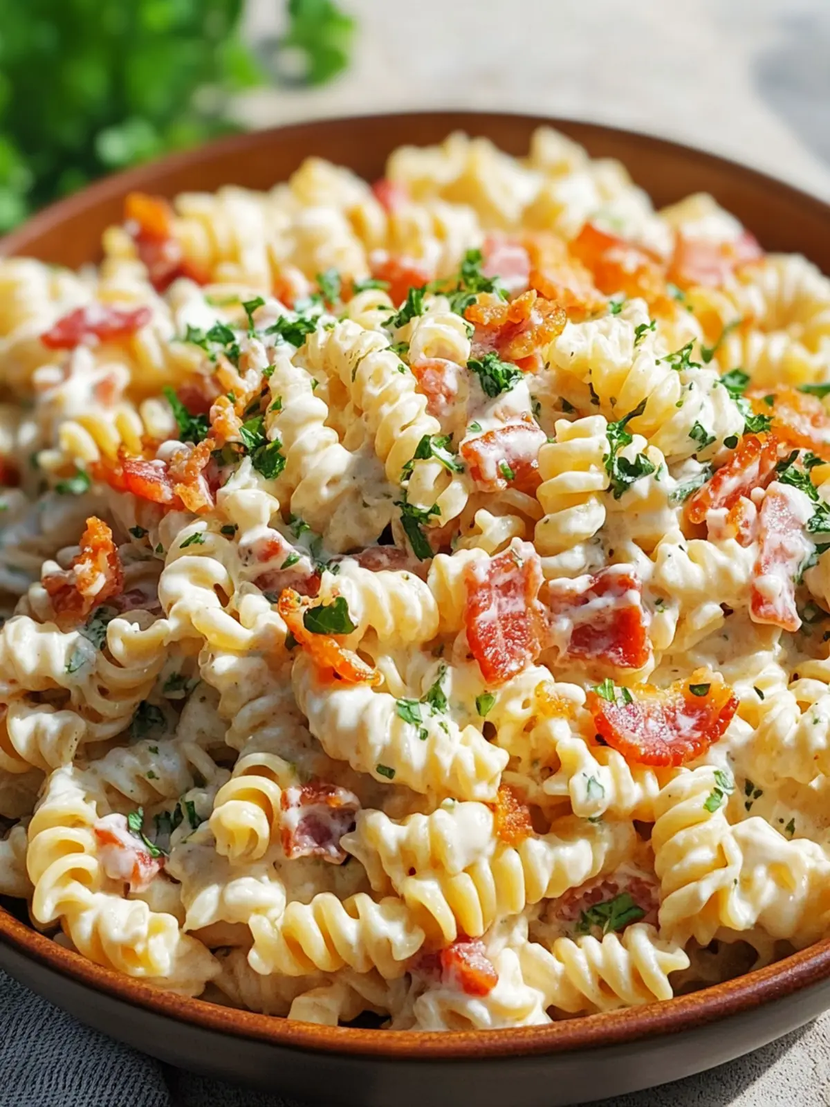 Bacon Ranch Pasta Salad: A Must-Try Party Favorite! 2 Bacon Ranch Pasta Salad