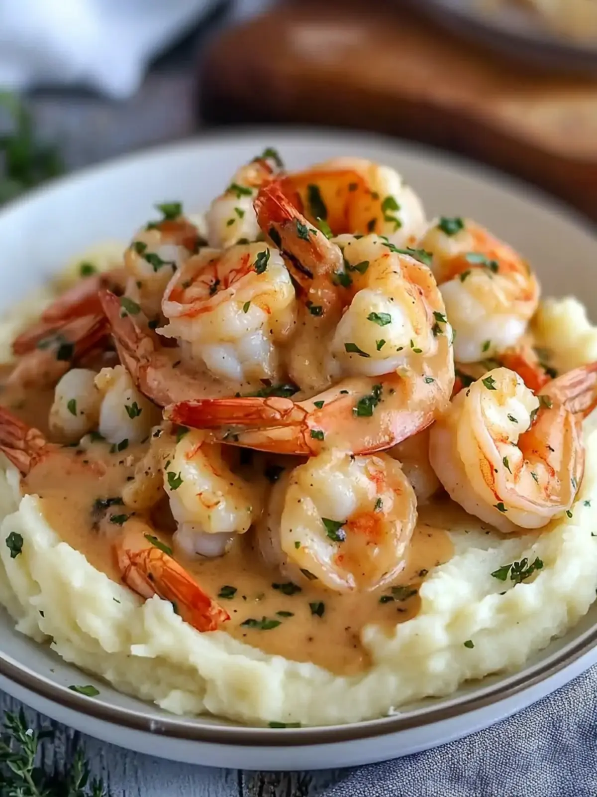 Creamy Garlic Shrimp Over Mashed Potatoes: A Comfort Food Delight 3 Creamy Garlic Shrimp Over Mashed Potatoes