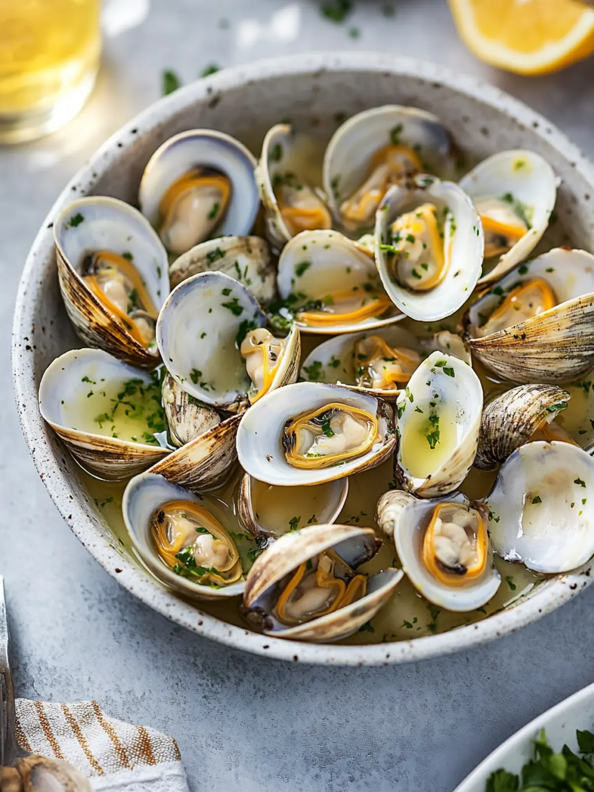 Steamed Clams with White Wine, Garlic and Butter Bliss 5 Steamed Clams with White Wine, Garlic and Butter