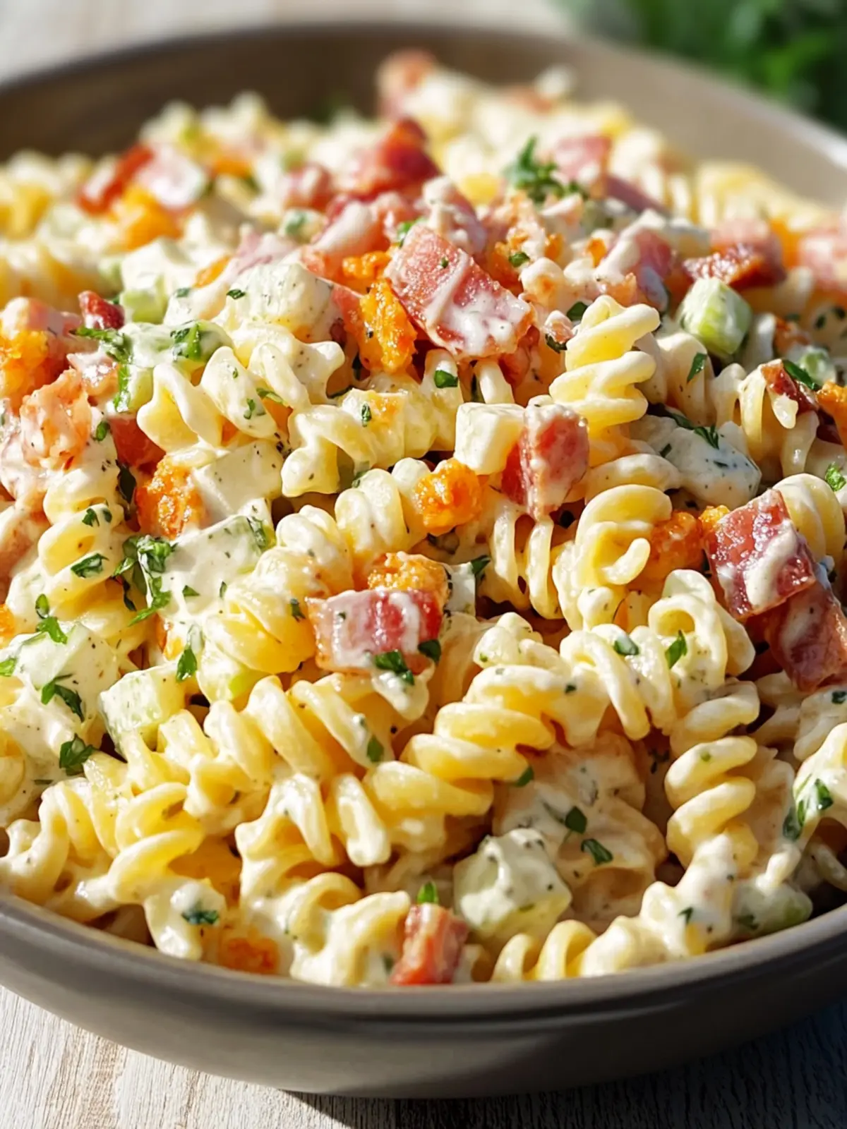 Bacon Ranch Pasta Salad: A Must-Try Party Favorite! 3 Bacon Ranch Pasta Salad