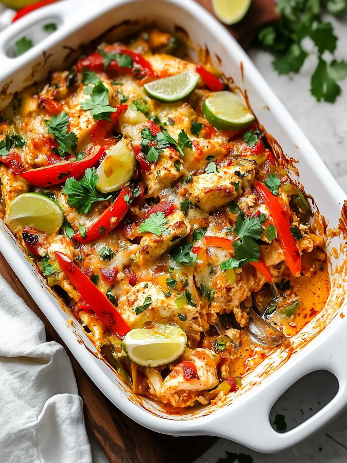 Savory Fajita Chicken Casserole for Easy Family Dinners 2 Fajita Chicken Casserole