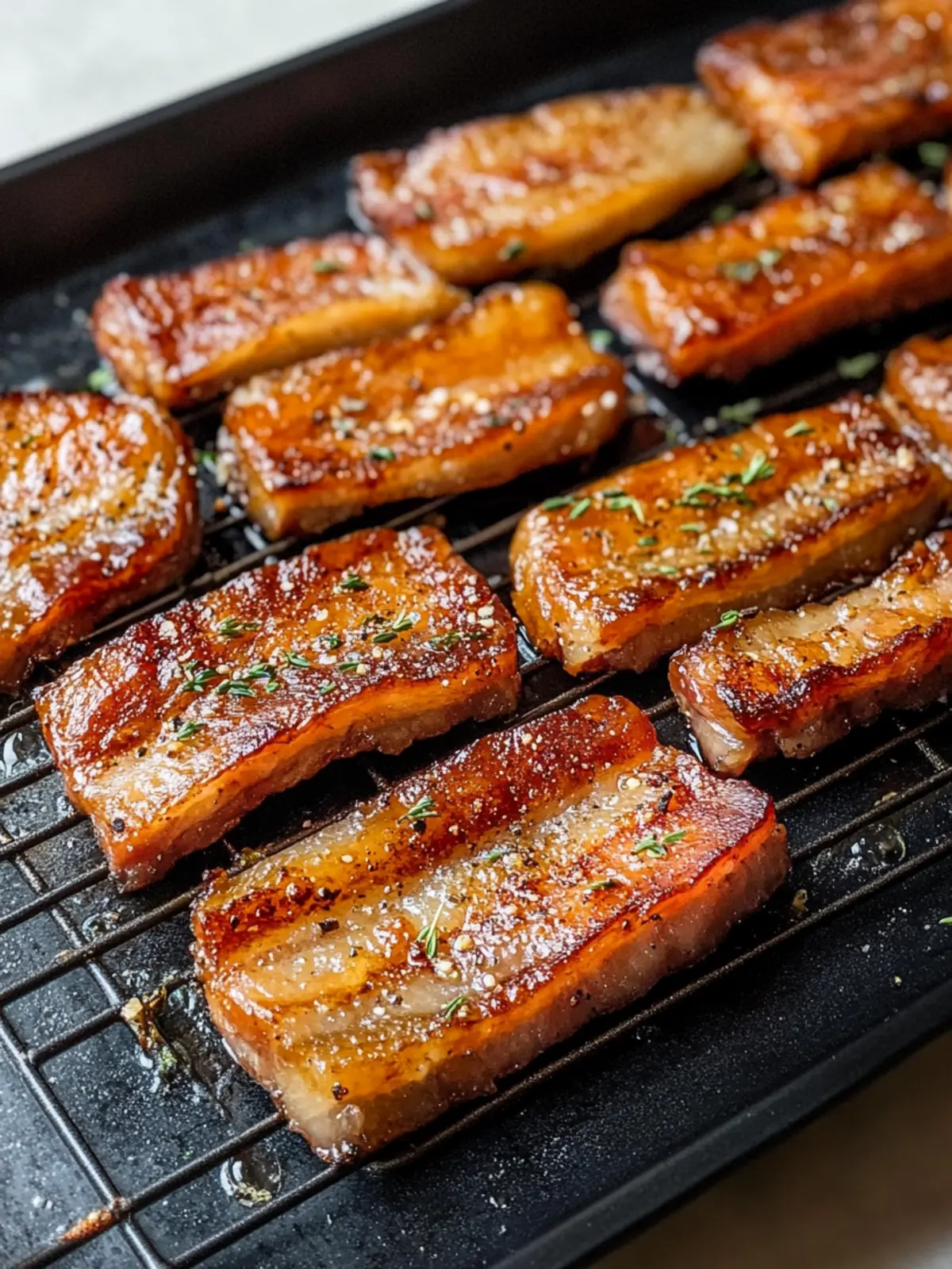 Oven Baked Pork Belly Slices: Crispy Perfection Awaits 2 Oven Baked Pork Belly Slices