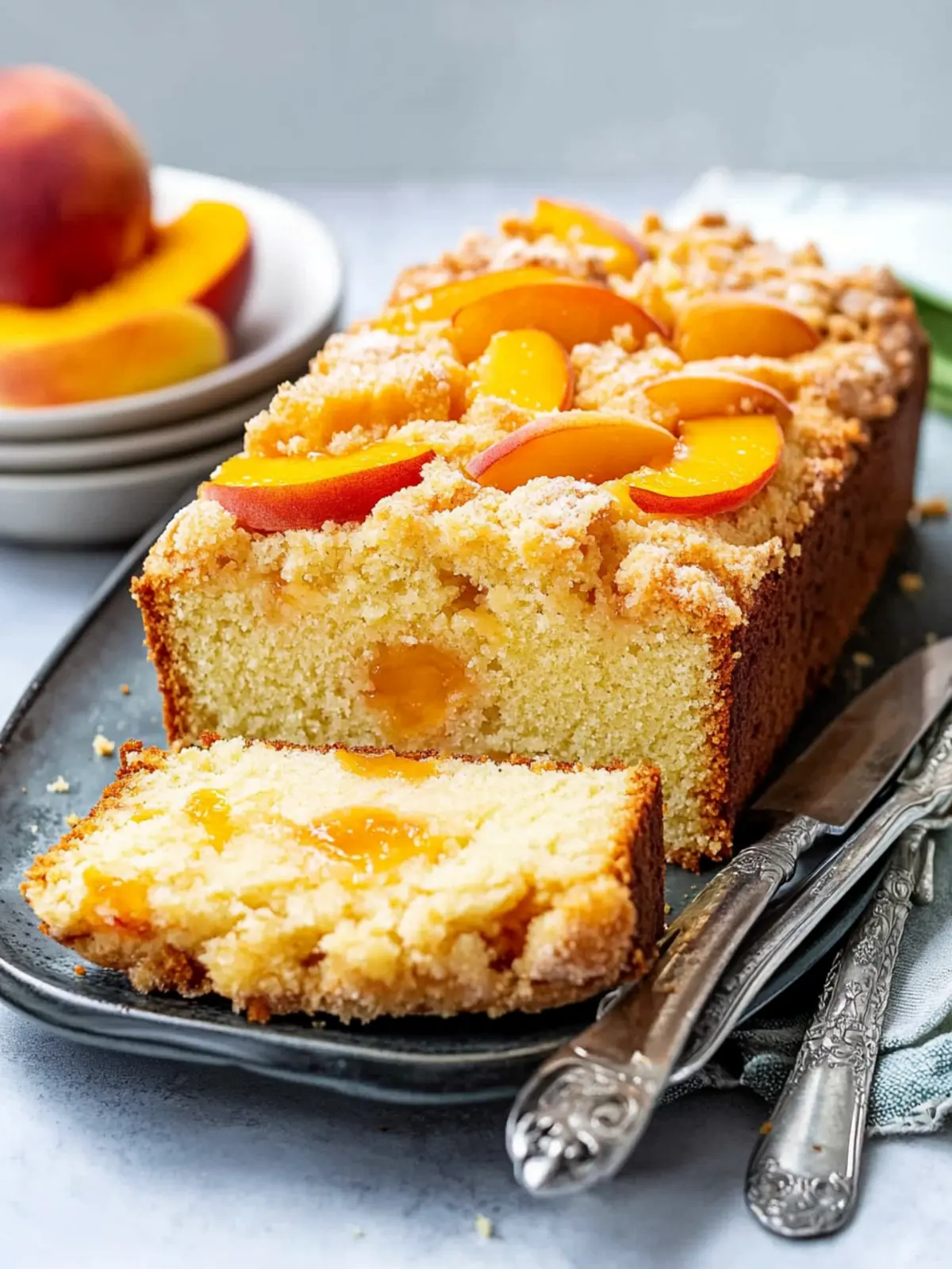 Peach Cobbler Pound Cake That Will Steal Your Heart 3 Peach Cobbler Pound Cake