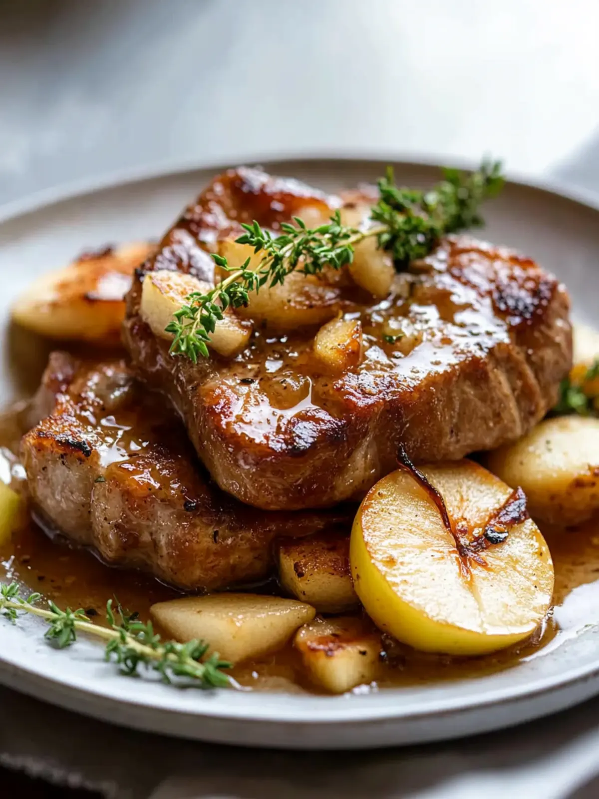 Slow Cooker Pork Chops with Apples