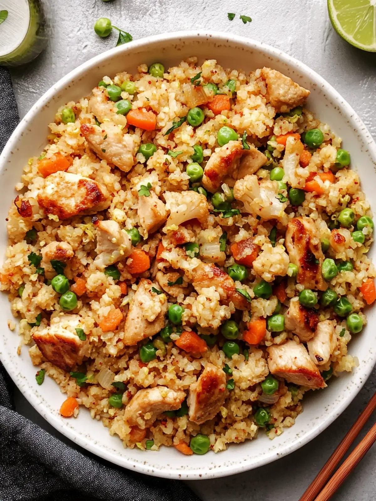 Delicious Chicken Fried Cauliflower Rice for Healthy Nights 3 Chicken Fried Cauliflower Rice