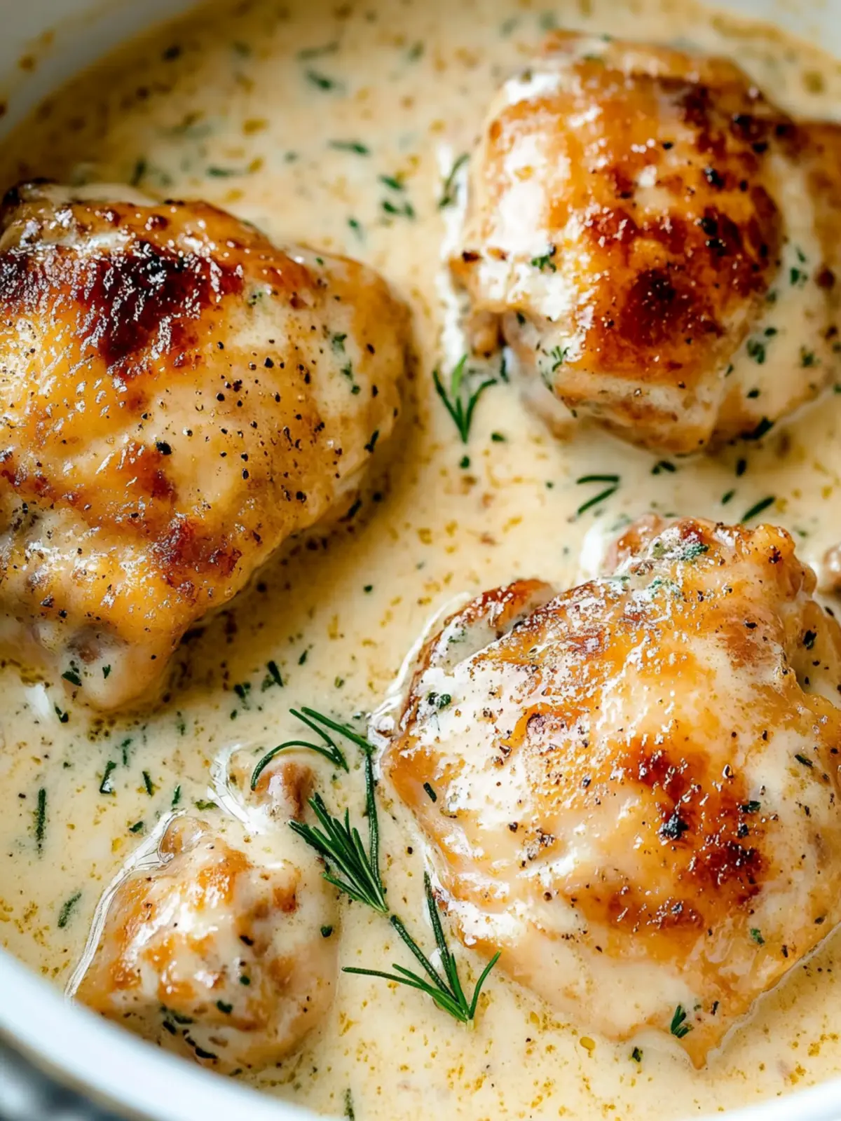 Savory Creamy Oven Baked Chicken Thighs Just Like Grandma's 5 Creamy Oven Baked Chicken Thighs