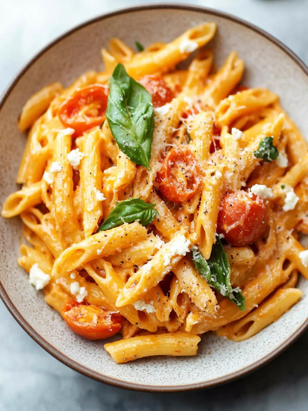 Tomato Goat Cheese Pasta