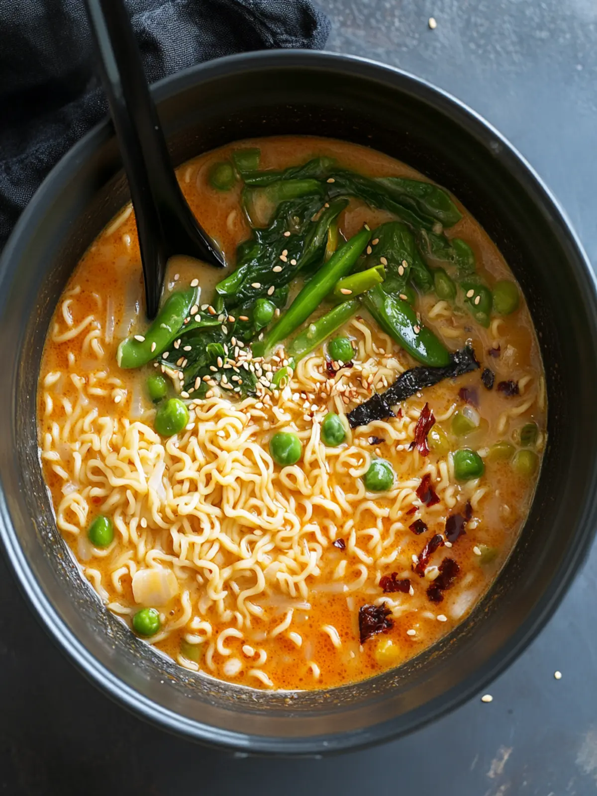 One-Pot Vegan Spicy Miso Ramen Ready in Just 25 Minutes! 4 Easy One-Pot Spicy Miso Ramen (Vegan)