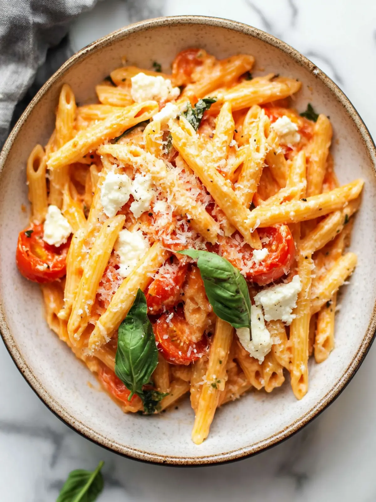 Tomato Goat Cheese Pasta