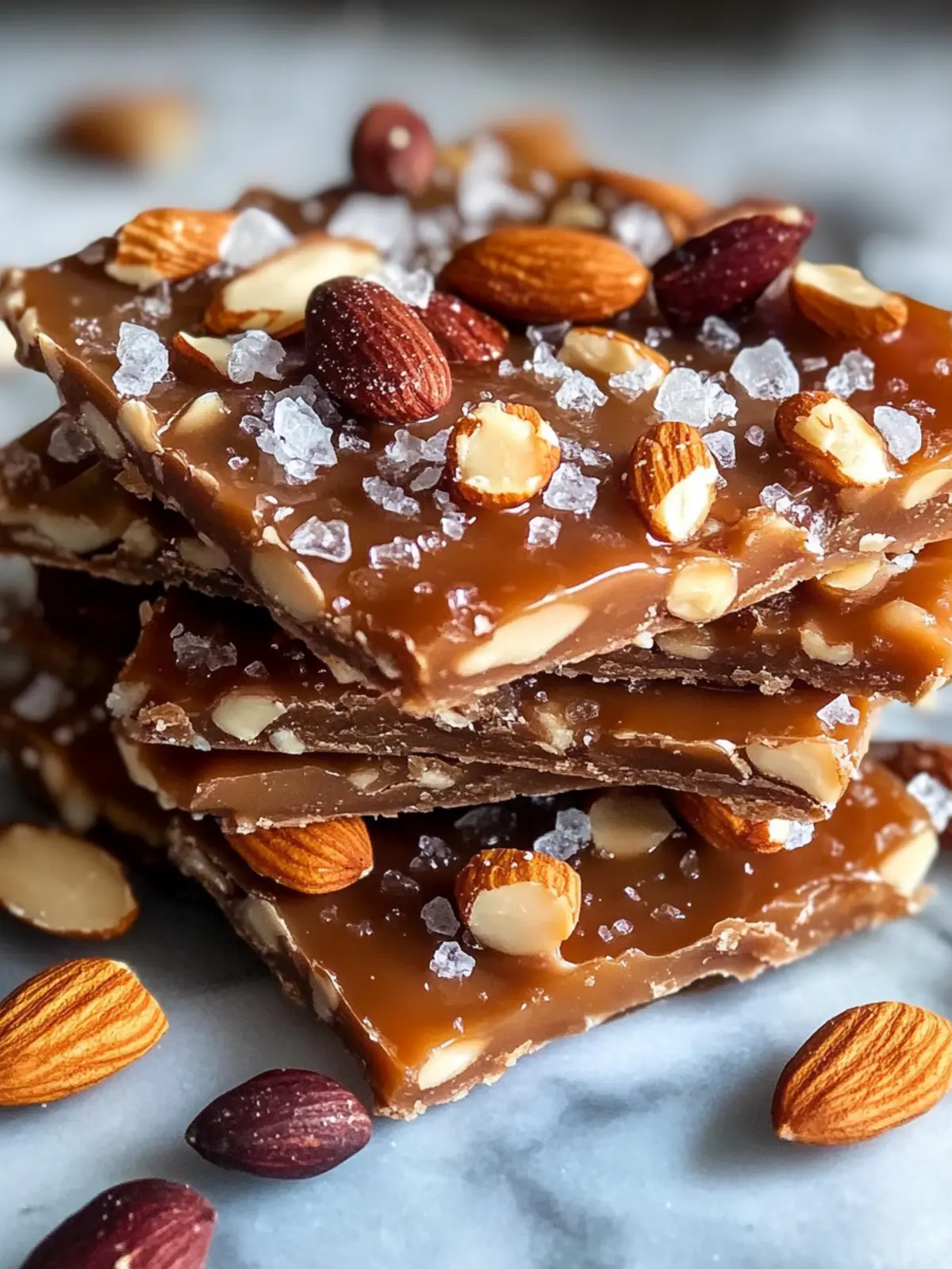 Delicious Toffee Crunch Bark Recipe with Almonds and Sea Salt 4 Toffee Crunch Bark Recipe with Almonds and Sea Salt