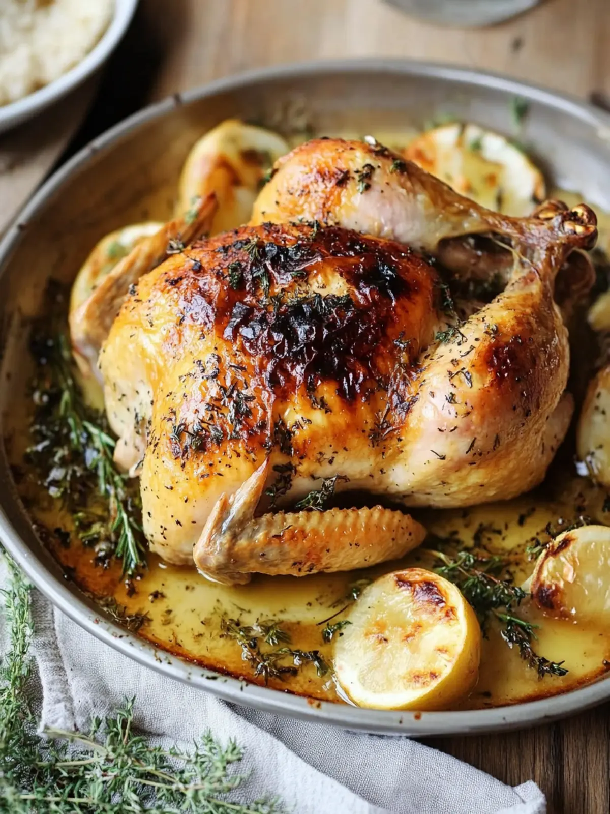 Savory Roast Tarragon Chicken with Crispy Skin Delight 4 Roast Tarragon Chicken with Crispy Skin