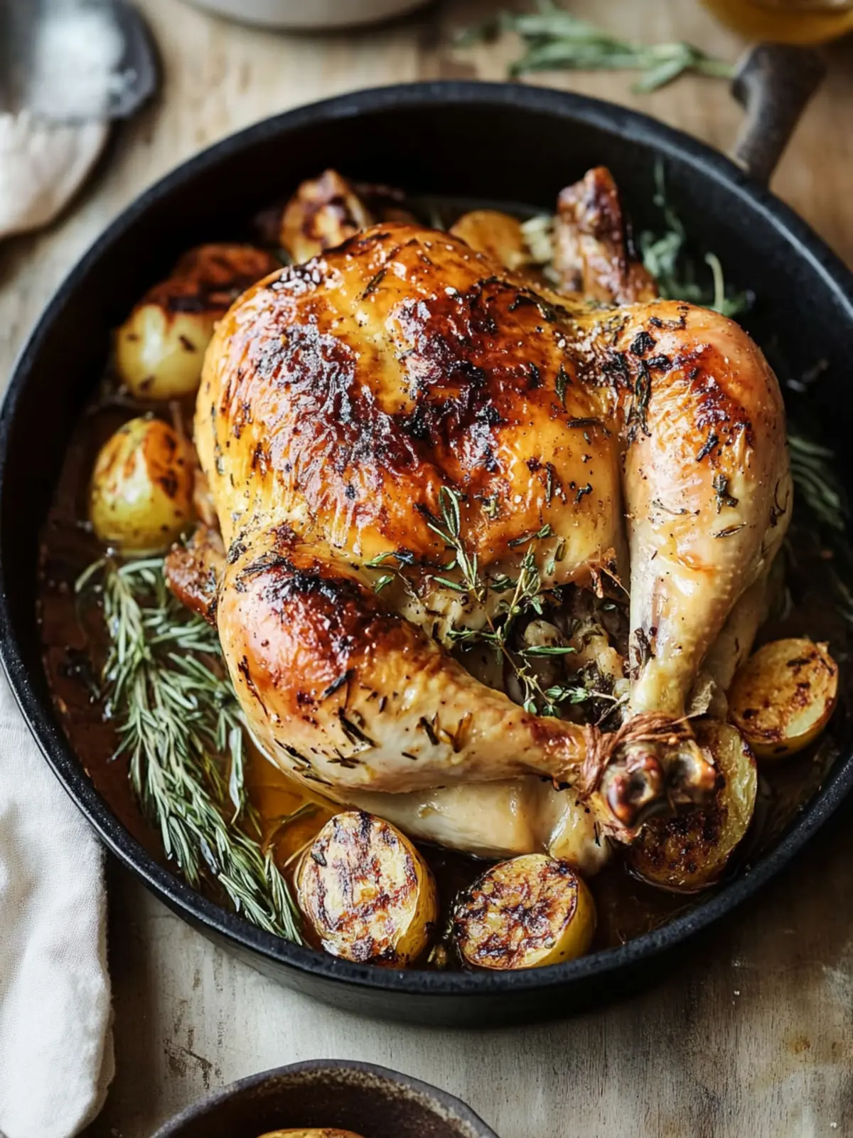 Savory Roast Tarragon Chicken with Crispy Skin Delight 5 Roast Tarragon Chicken with Crispy Skin
