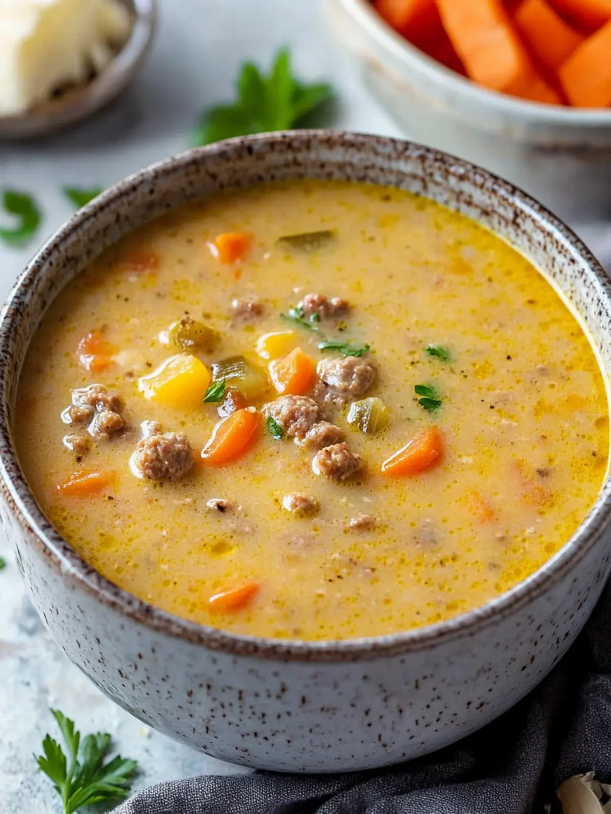Cheeseburger Soup