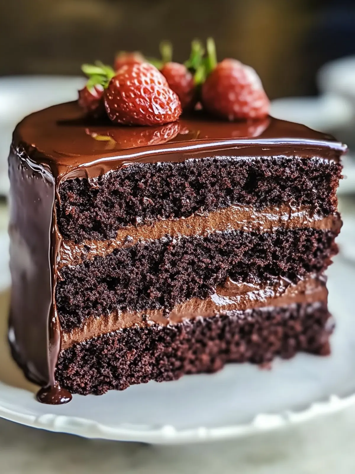 Silky Ganache Tops The Best Moist Chocolate Cake Ever 3 Silky Ganache Tops The Best Moist Chocolate Cake