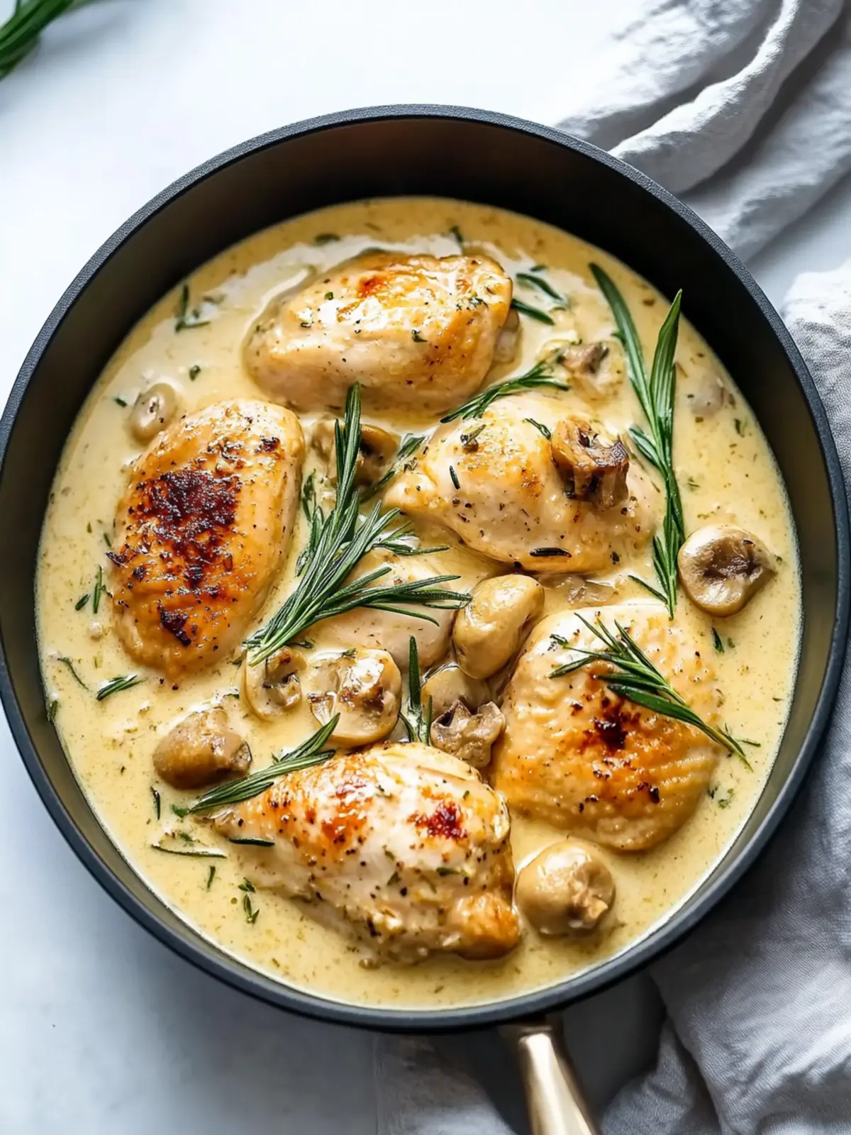 Creamy Tarragon Chicken with Savory Mushrooms Delight 4 Creamy Tarragon Chicken