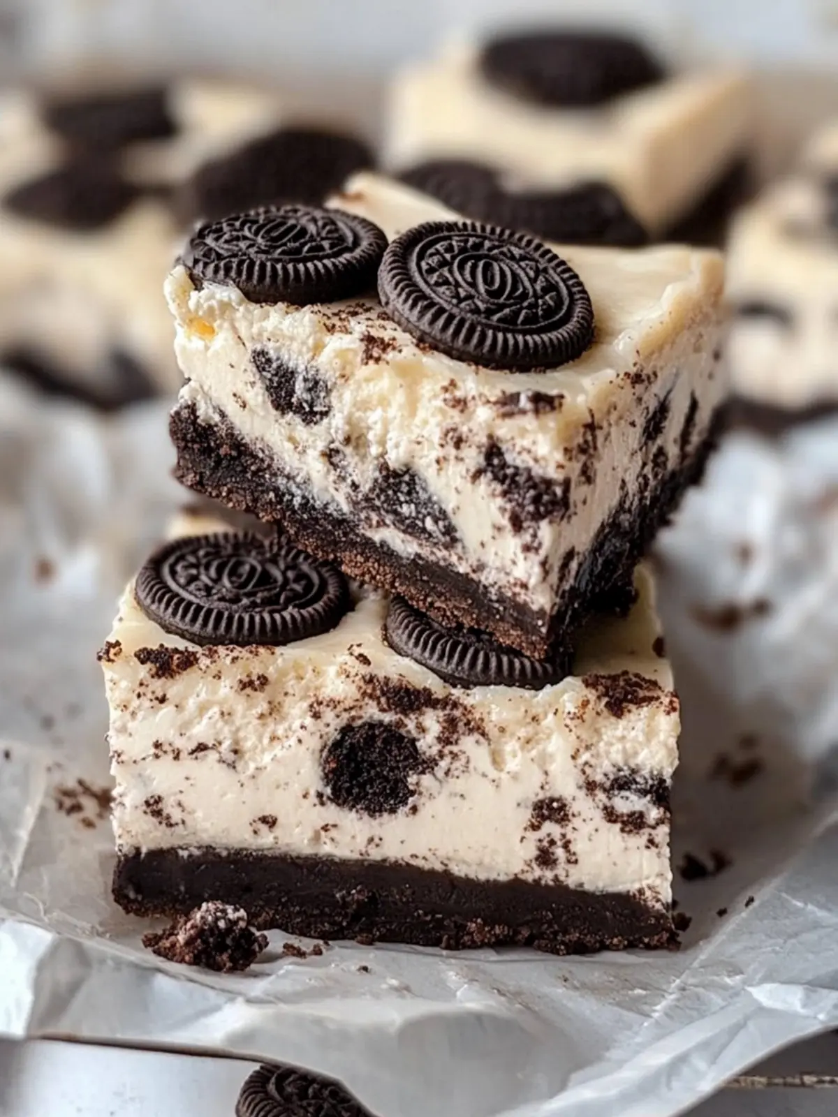Irresistibly Creamy Gluten-Free Oreo Cheesecake Bars 2 Gluten-Free Oreo Cheesecake Bars