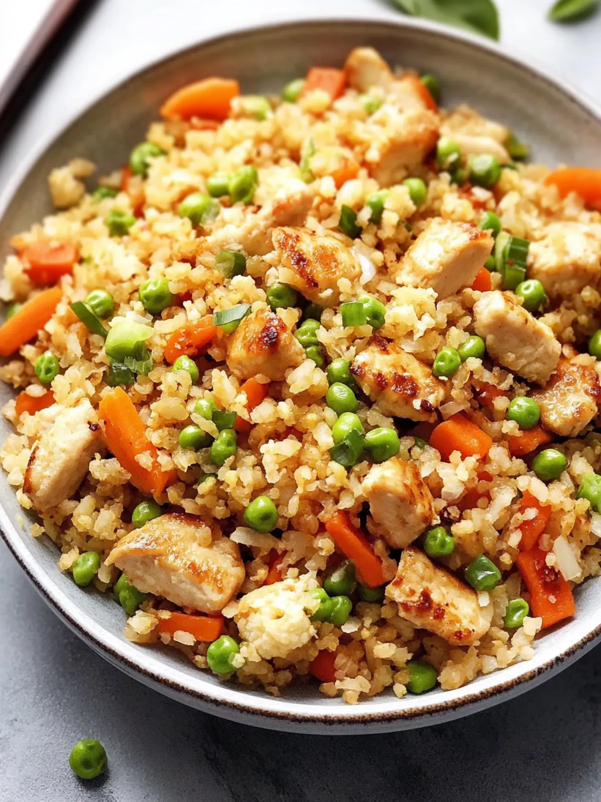 Delicious Chicken Fried Cauliflower Rice for Healthy Nights 2 Chicken Fried Cauliflower Rice