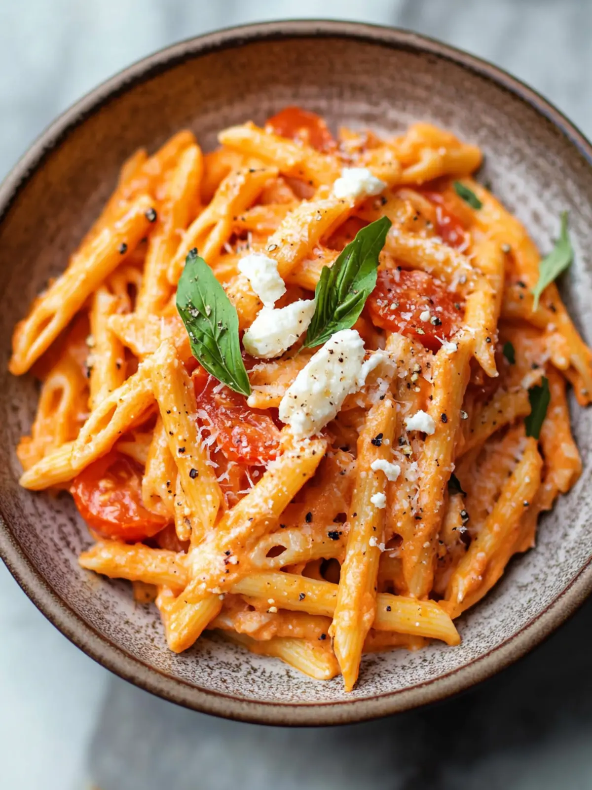 Tomato Goat Cheese Pasta
