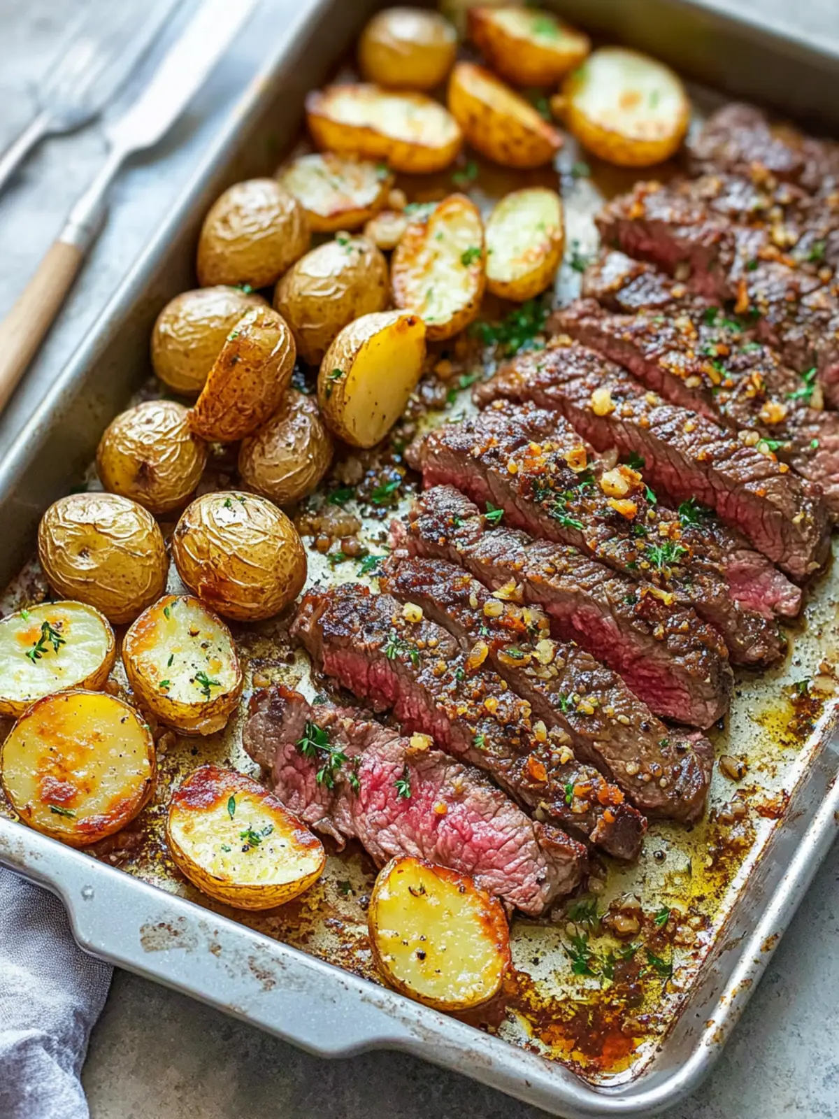 Savor Sheet Pan Steak and Potatoes for Effortless Dinner Bliss 4 Sheet Pan Steak and Potatoes