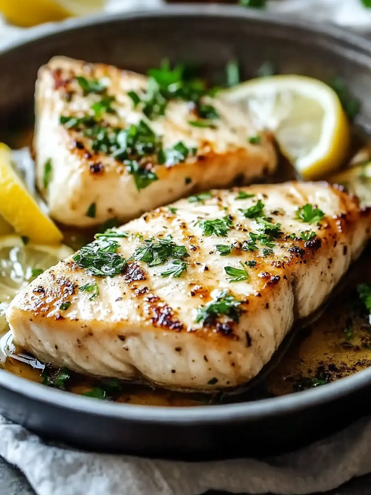 Lemon Garlic Swordfish: A Flavor-Packed Dinner Delight 4 Lemon Garlic Swordfish