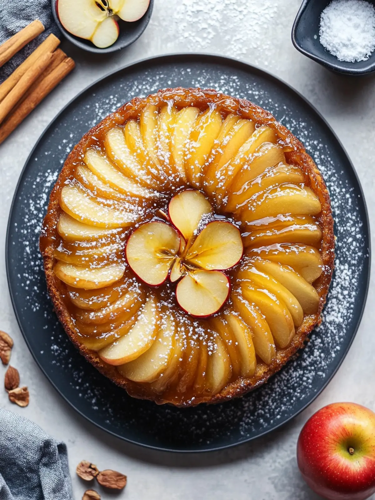 Melt-in-Your-Mouth Apple Upside Down Cake Recipe 2 Apple Upside Down Cake