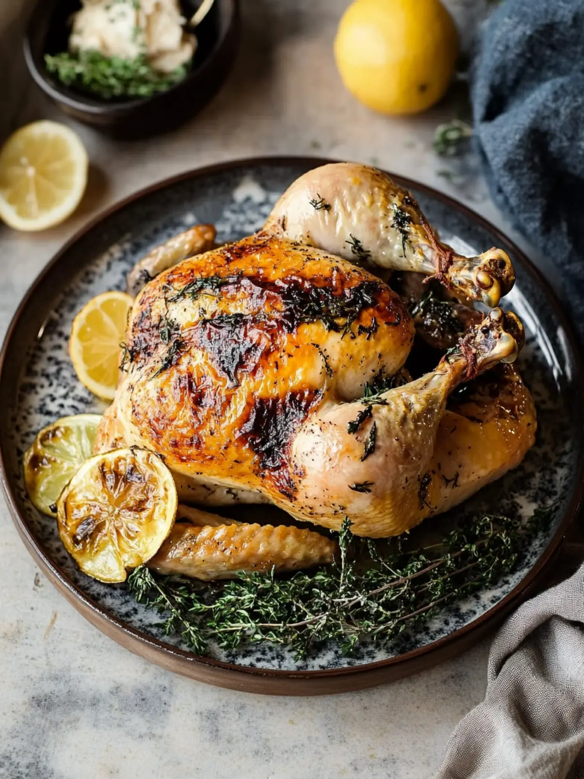 Savory Roast Tarragon Chicken with Crispy Skin Delight 2 Roast Tarragon Chicken with Crispy Skin