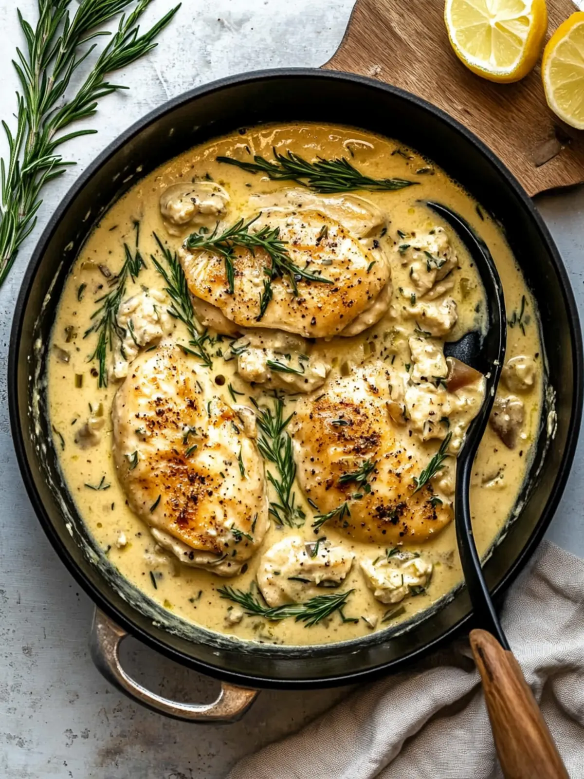 Creamy Tarragon Chicken with Savory Mushrooms Delight 3 Creamy Tarragon Chicken
