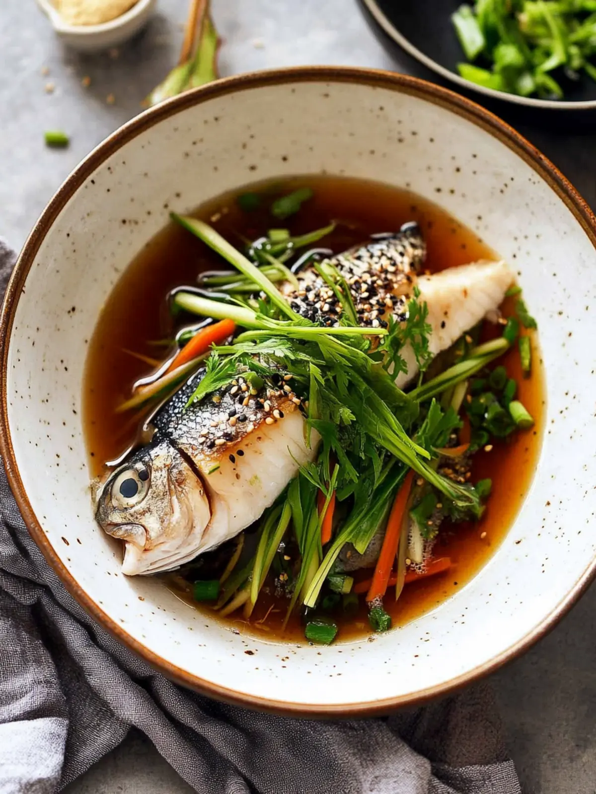 Steamed Fish with Ginger and Soy Sauce: A Flavorful Delight 5 Steamed Fish with Ginger and Soy Sauce