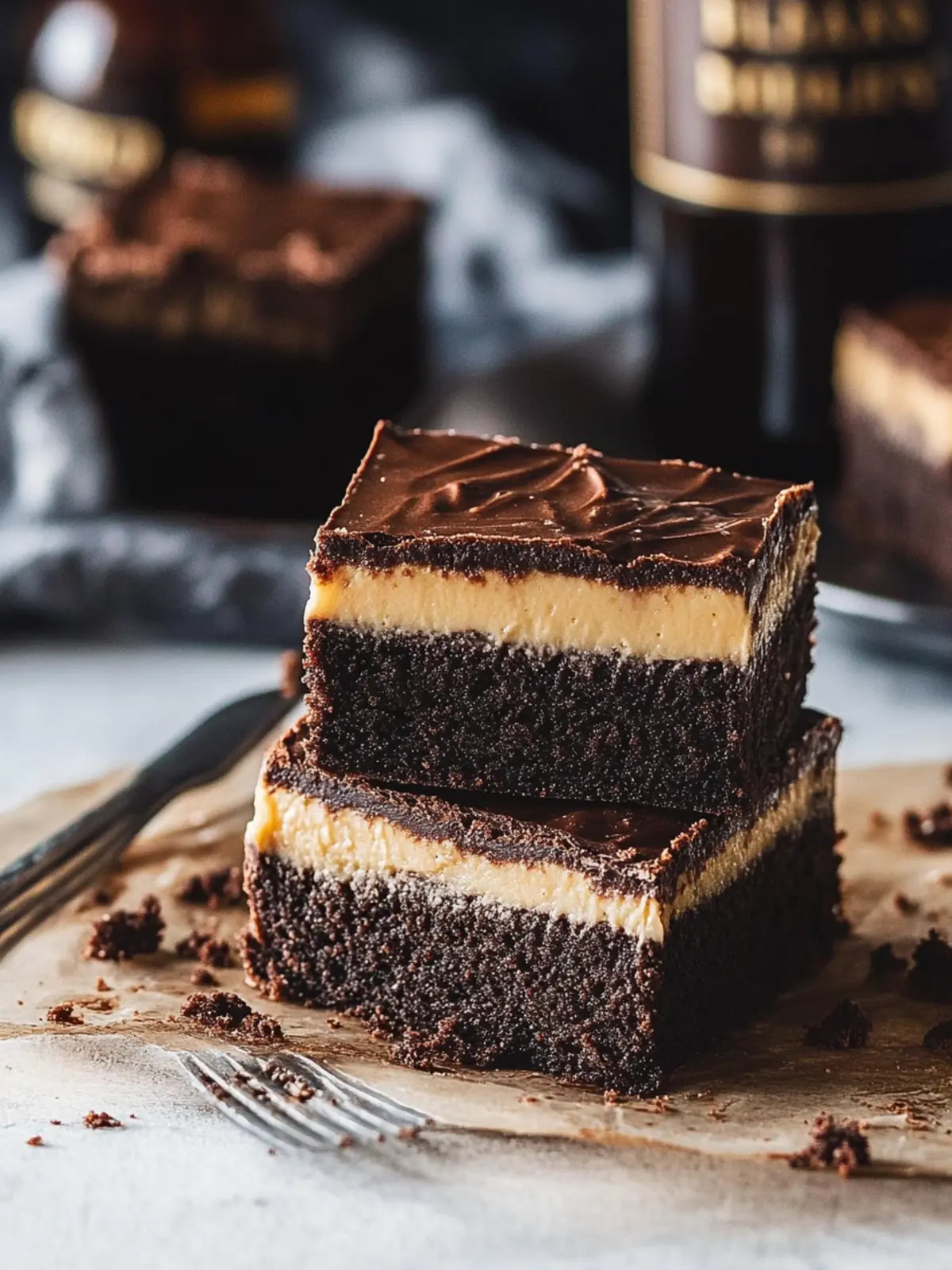 Indulge in Decadent Baileys Brownies with Irresistible Frosting 3 Baileys Brownies