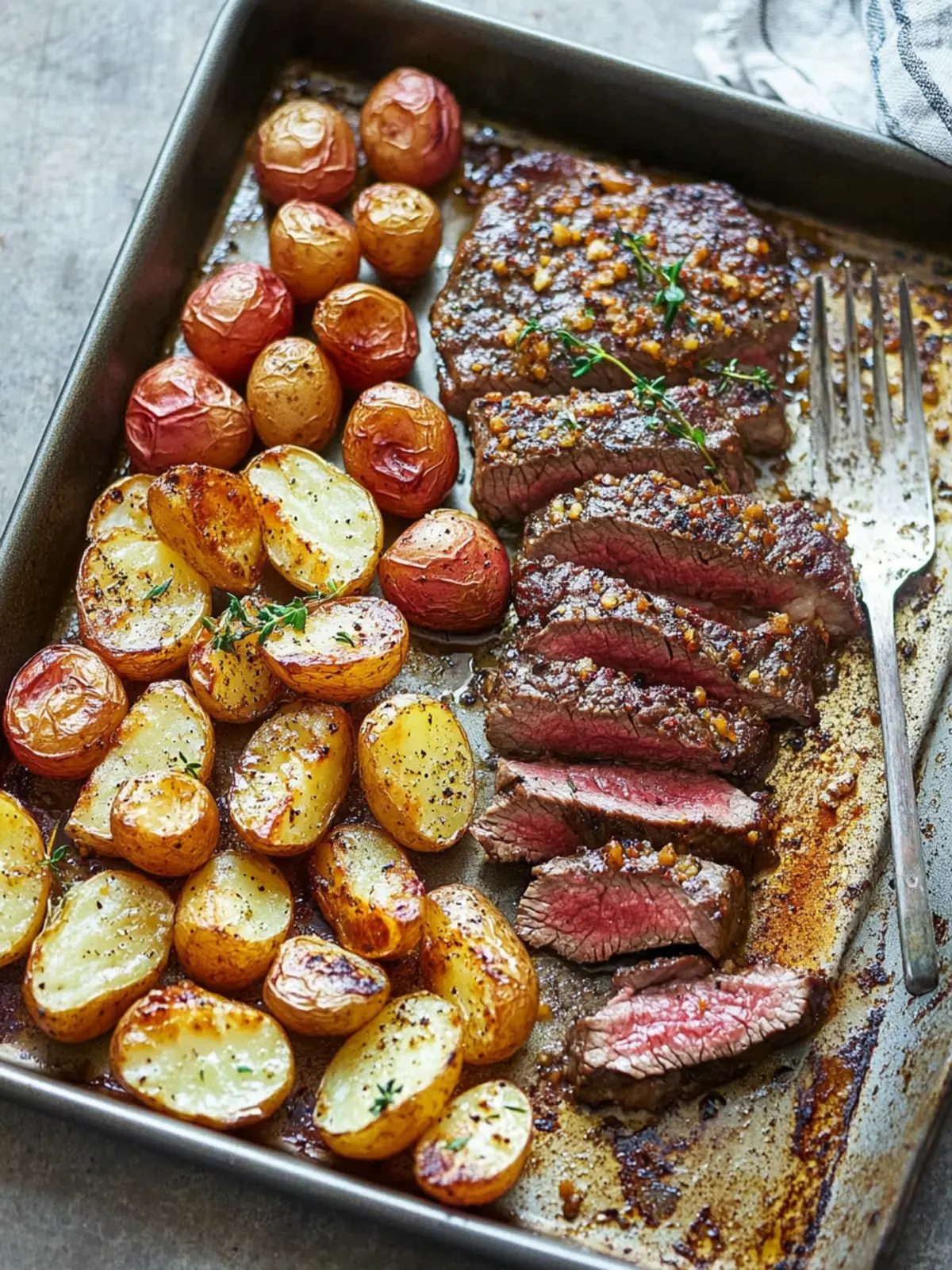 Savor Sheet Pan Steak and Potatoes for Effortless Dinner Bliss 3 Sheet Pan Steak and Potatoes