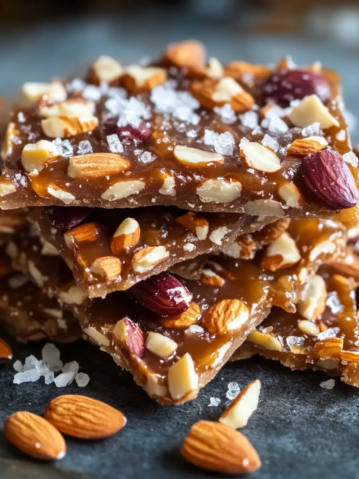 Delicious Toffee Crunch Bark Recipe with Almonds and Sea Salt 3 Toffee Crunch Bark Recipe with Almonds and Sea Salt